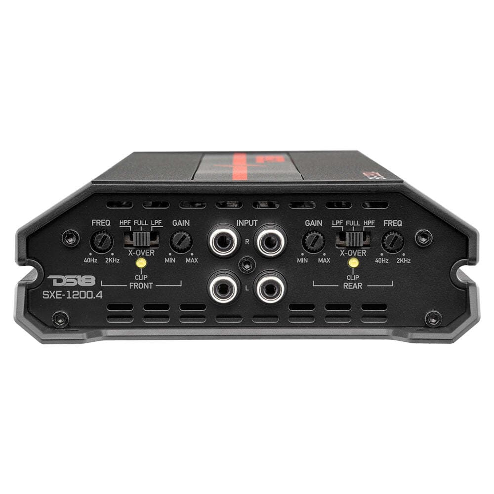 DS18 SXE-1200.4 Car Amplifier Class A/B 4-Channel Full-Range - Compact Size Amp 6