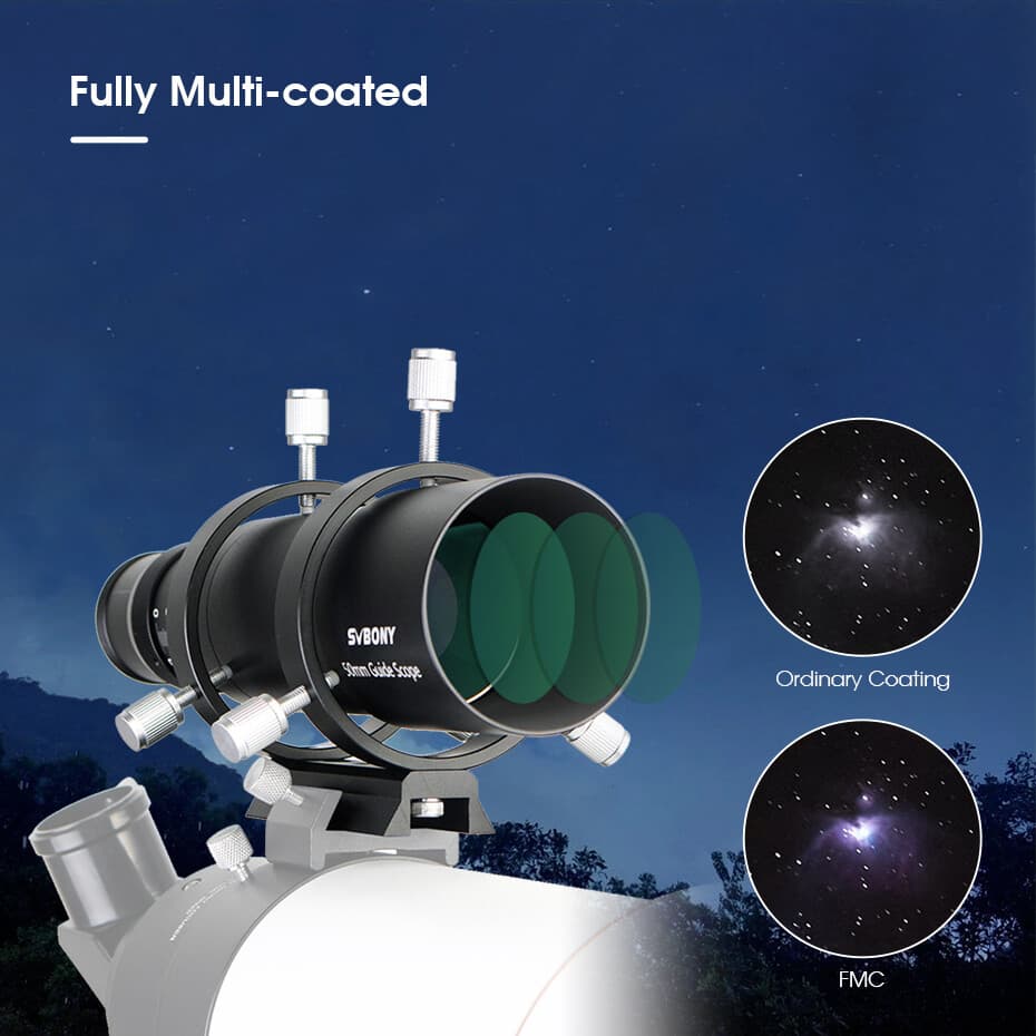 SVBONY SV106 50mm Guide Scope Finderscope Telescope CCD Image Astrophotography 4