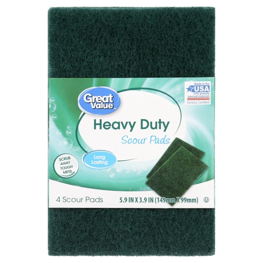 (8 pack) Great Value Heavy Duty Scour Pads, 4 Count 2