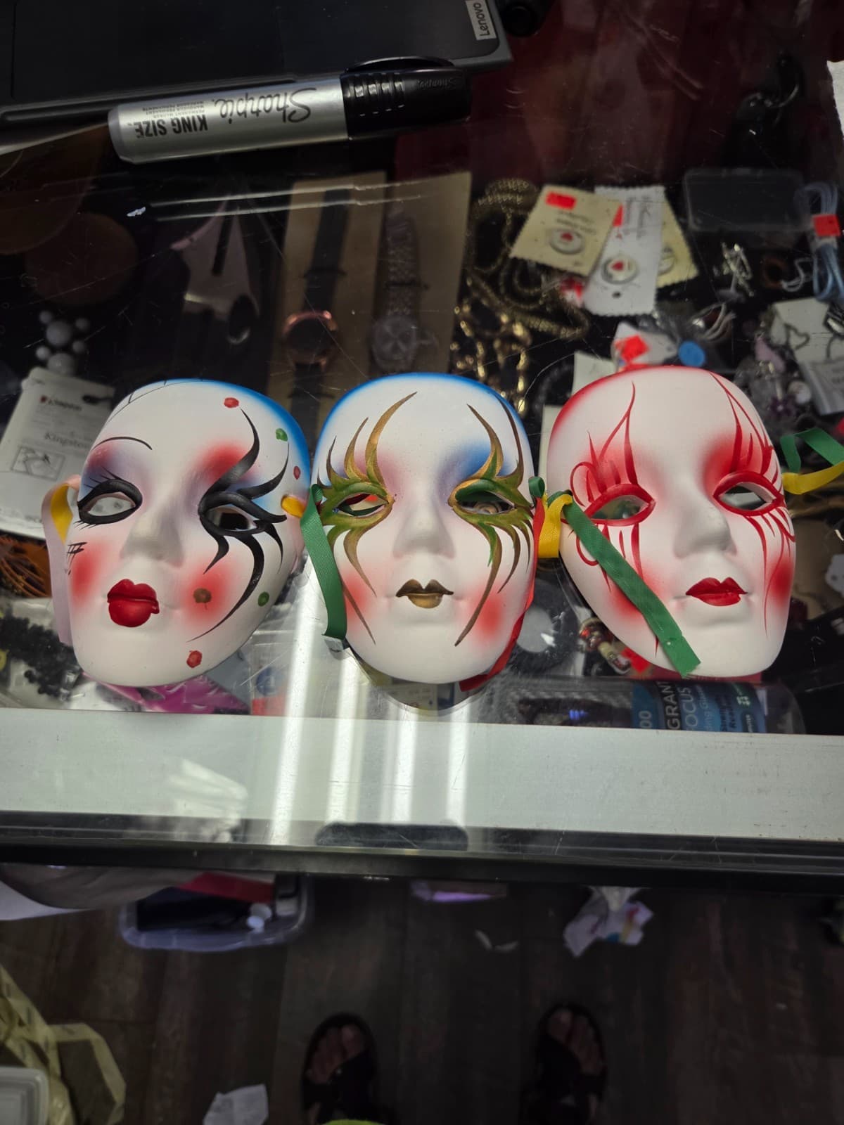 3 piece porcelain face mask 4inch 6