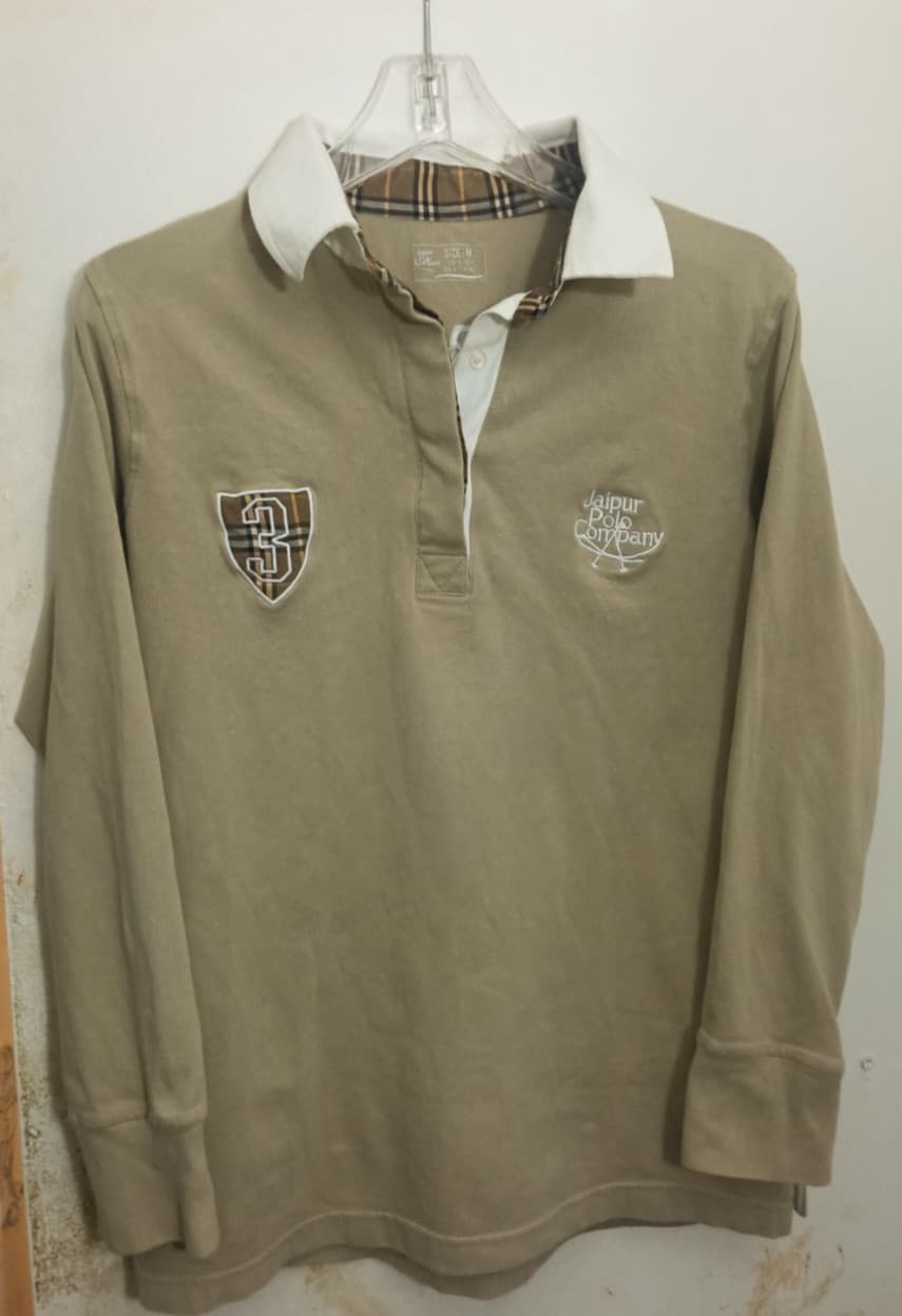 Jaipur Polo Company Long Sleeve Equestrian Show Pullover Shirt Men's Size M 2