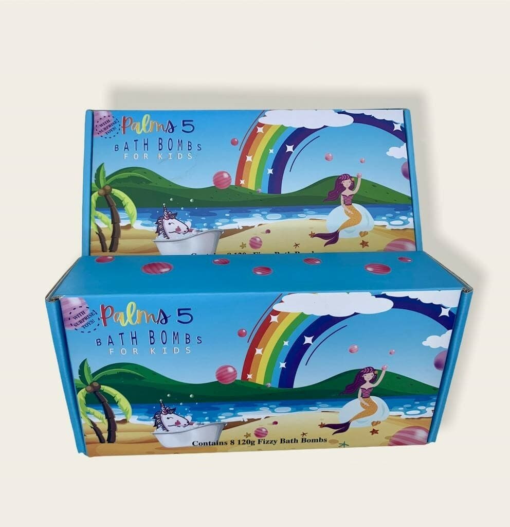 Bath Bombs - Large 8 piece 4.5oz each with unicorn or mermaid surprise inside 3