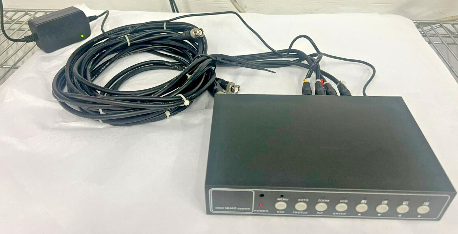 Color Quad Processor PIPV2 NTSC 4-Channel Picture-In-Picture w/cables & power ad