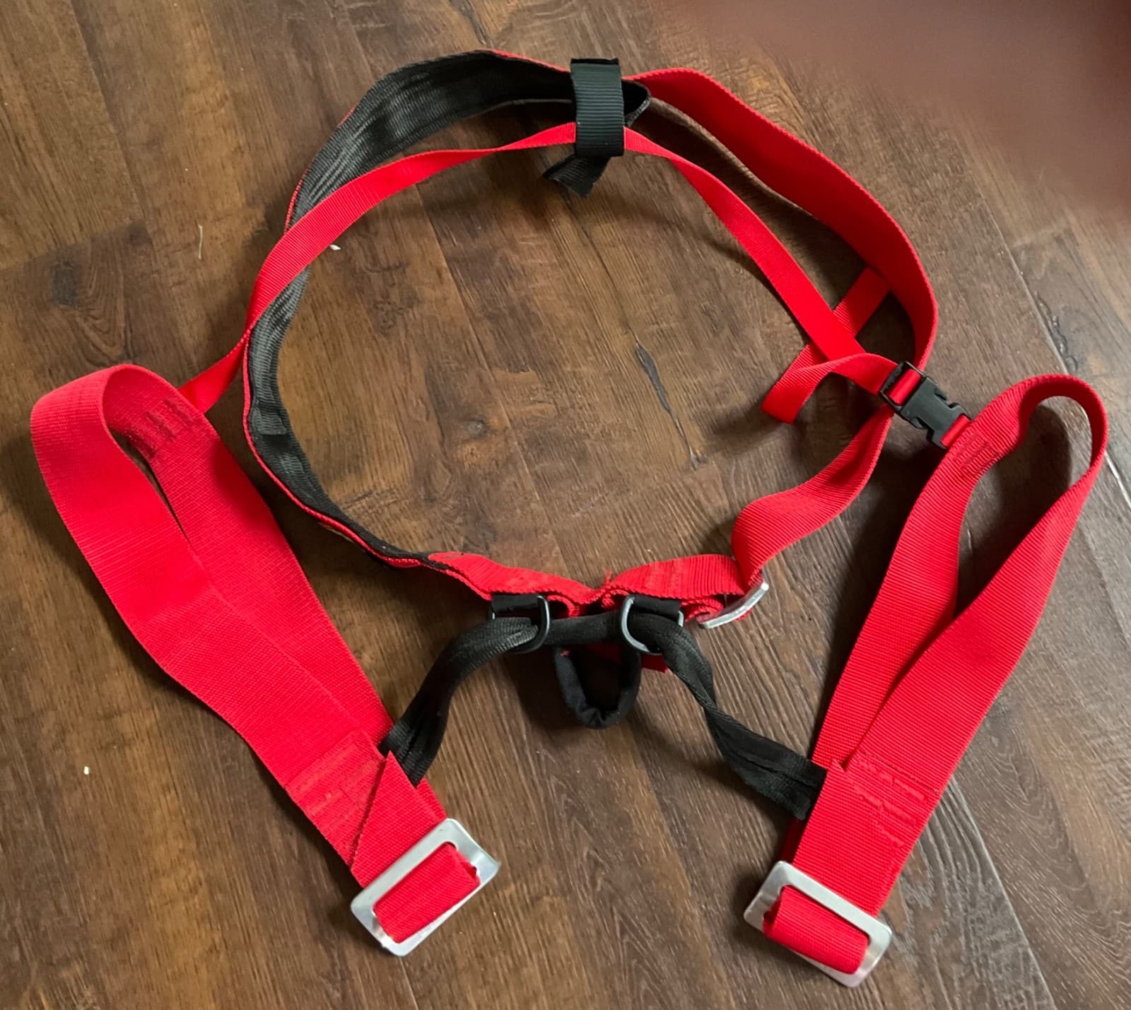 Littlejohn Wild Country Seated Red Climbing Harness Adjustable Size 3