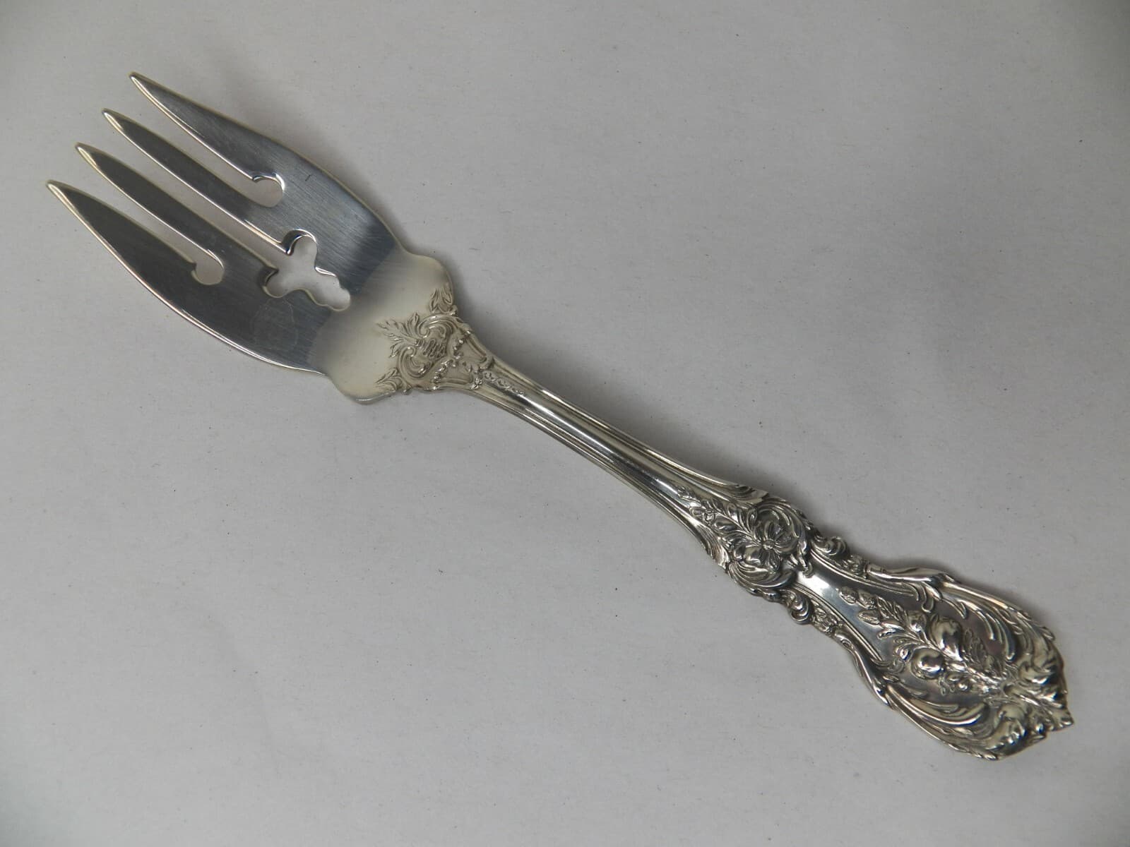 REED & BARTON FRANCIS 1ST STERLING SILVER SALAD FORK 6 1/8" NO MONO NM