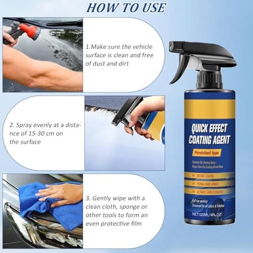Quick Effect Coating Agent for Car, Advanced Car Coating Spray with Quick  6