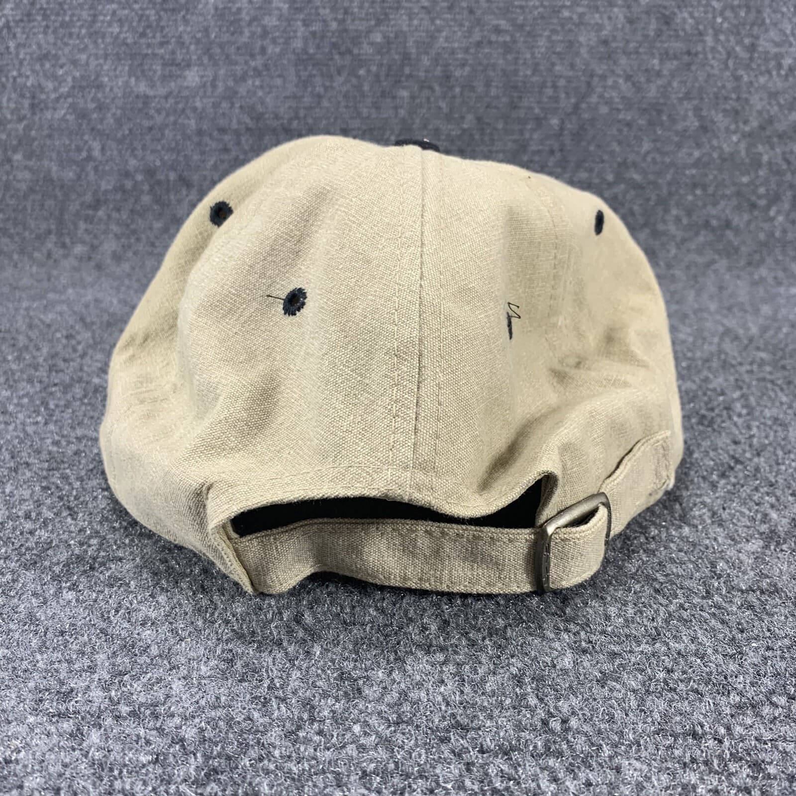 Vintage John Deere H Series Hat Cap Adjustable Trucker Baseball Black Tan Nissun 5