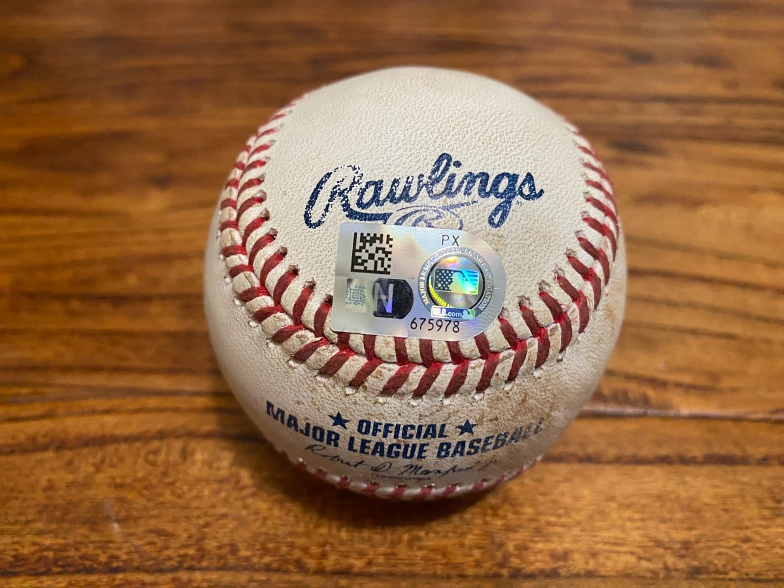 Jo Adell Angels Game Used SINGLE Baseball 9/1/2025 vs Astros STROS LOGO Hit #313 3