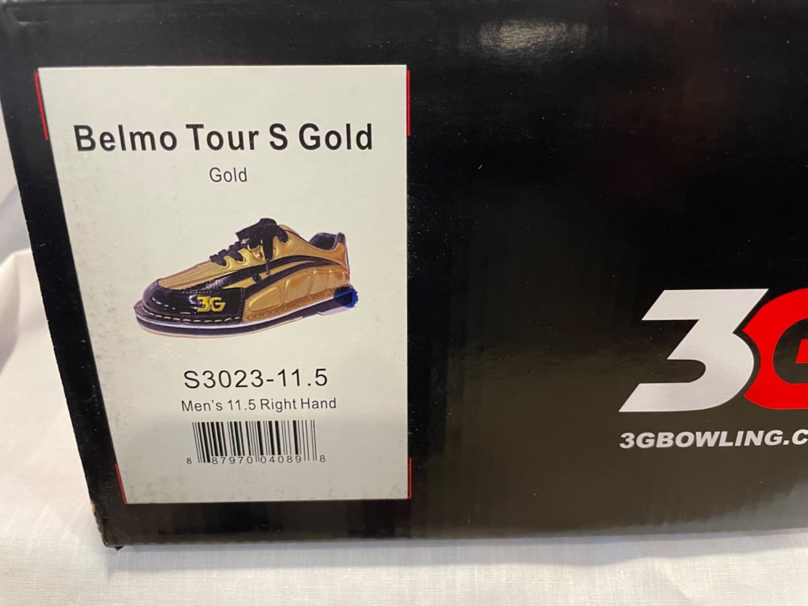 3G Bowling Shoes Mens 11.5 Belmo Tour S Gold Right Handed S3023 6
