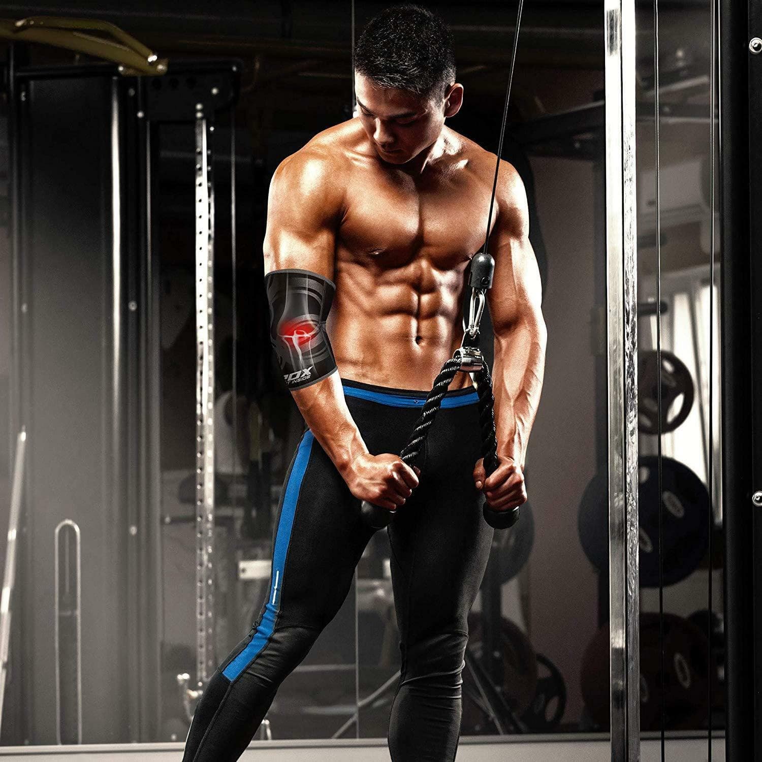 Elbow Brace Support by RDX, Elbow Compression Sleeve, Elbow Support, Arthritis 6