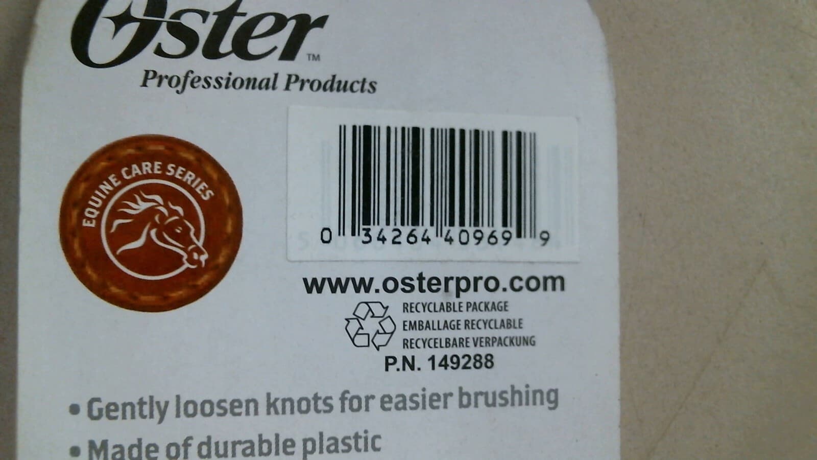 Oster 149288, Equine Mane and Tail Comb, Detangle, Horse, FREE SHIPPING  3