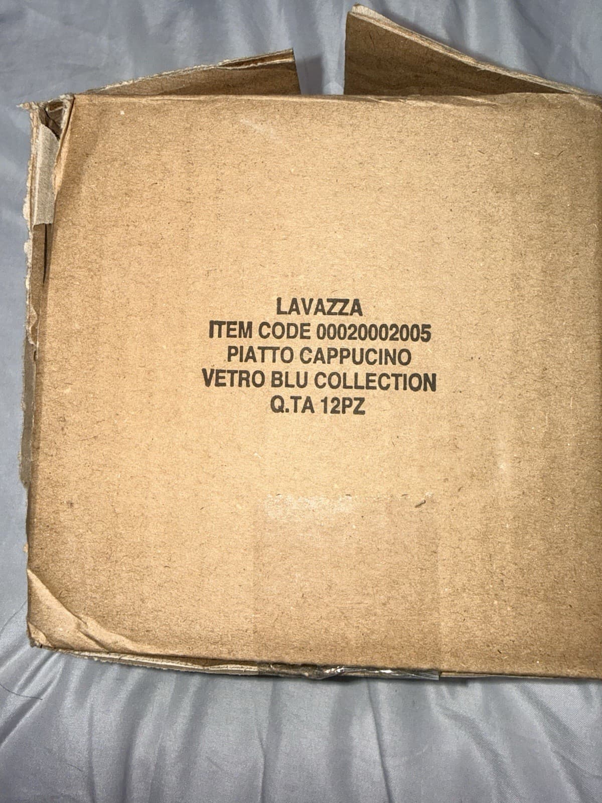 Lavazza Vetro Blu Glass Cappuccino Saucers Set of 12 – New in Box 4