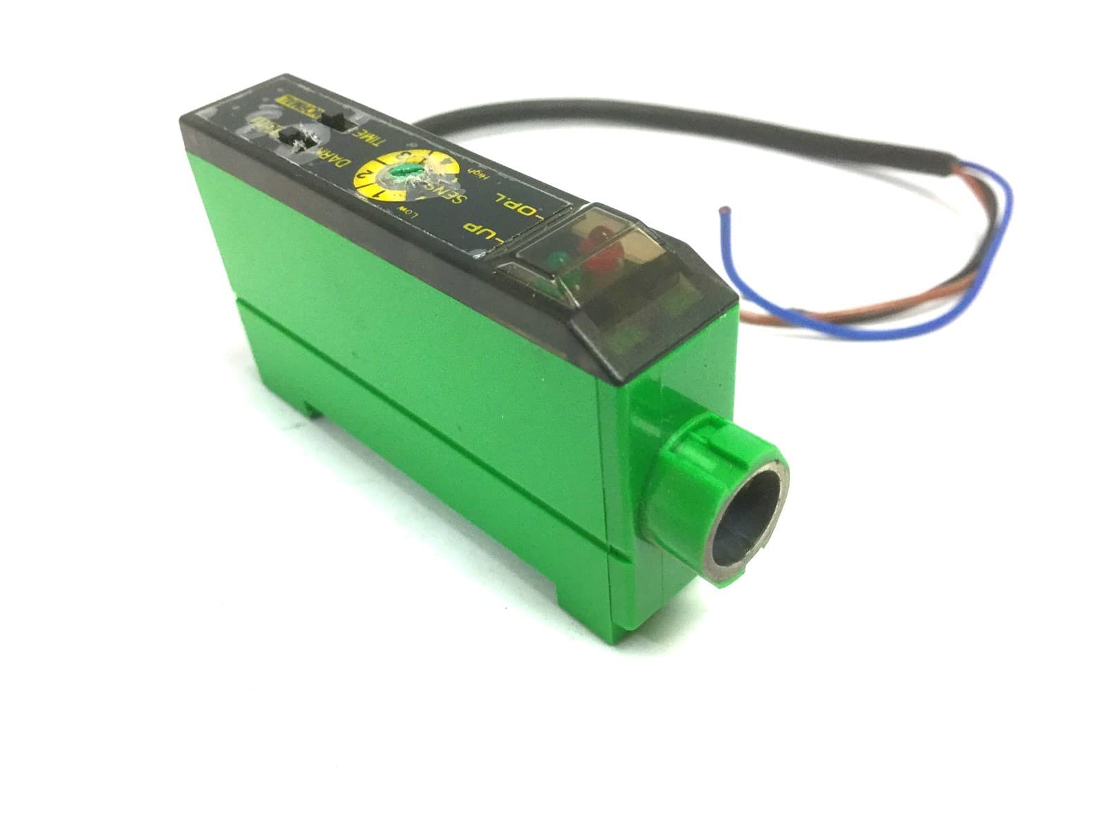 Seeka F1RM-PN Fiber Optic Sensor, Brown: 12-24VDC, Blue: 0VDC, Black: Output 3