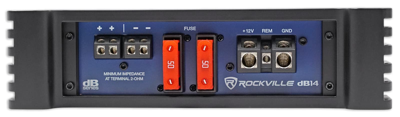 Rockville dB14 4000 Watt Peak/1000w RMS Mono 2 Ohm Amplifier Car Audio Amp 5