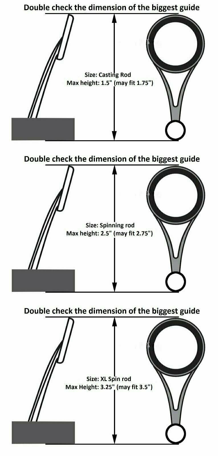 Reaction Tackle Fishing Rod Cover/ Rod Sleeve/ Rod Sock (2-Pack) Black-Red 3