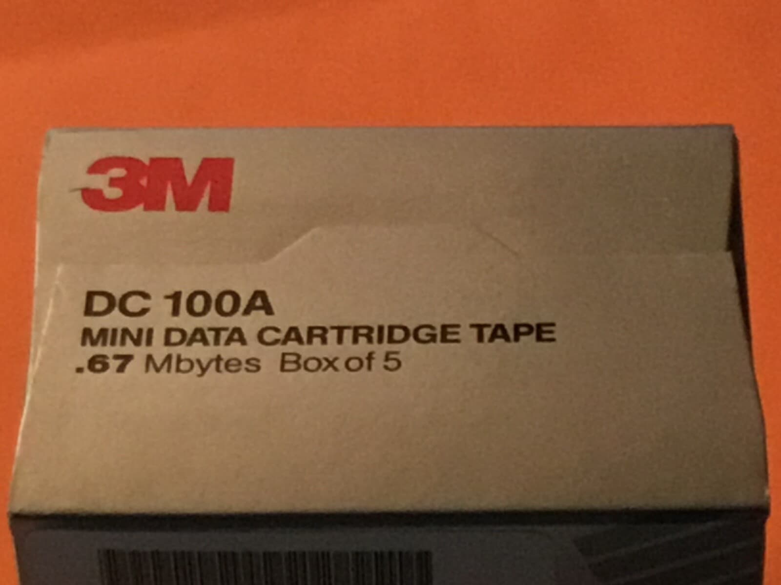3M DC 100A Mini Data Cartridges New Box of 5 sealed Mint Condition 2