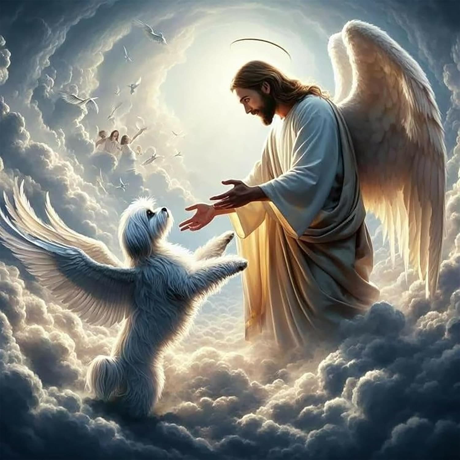 ijbnhd 5D Jesus Diamond Art Kits for Adults, 5X5X0.5, 