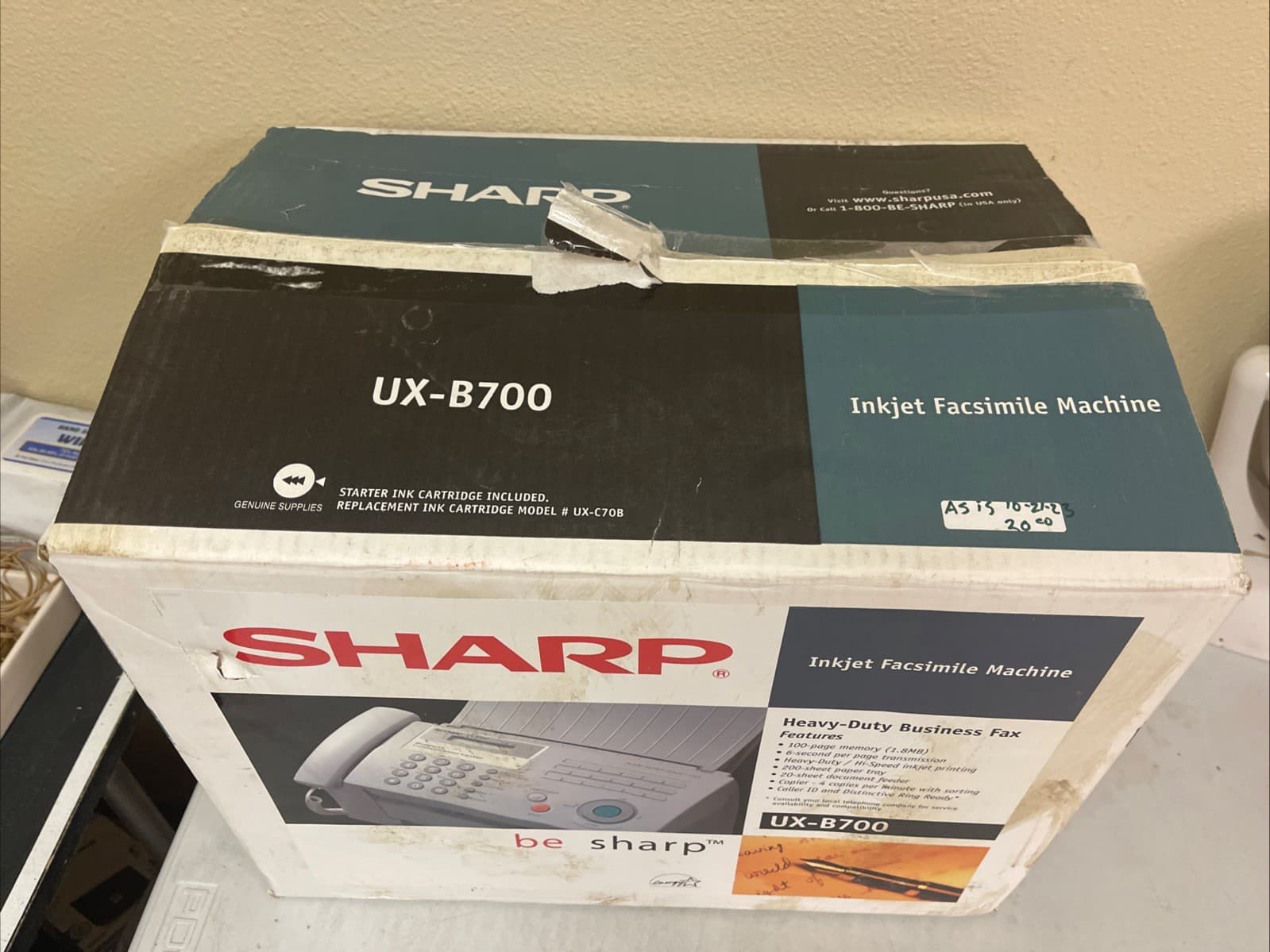 Sharp UX-B700 Large-Capacity Business Inkjet Fax Machine Facsimile Secure 2