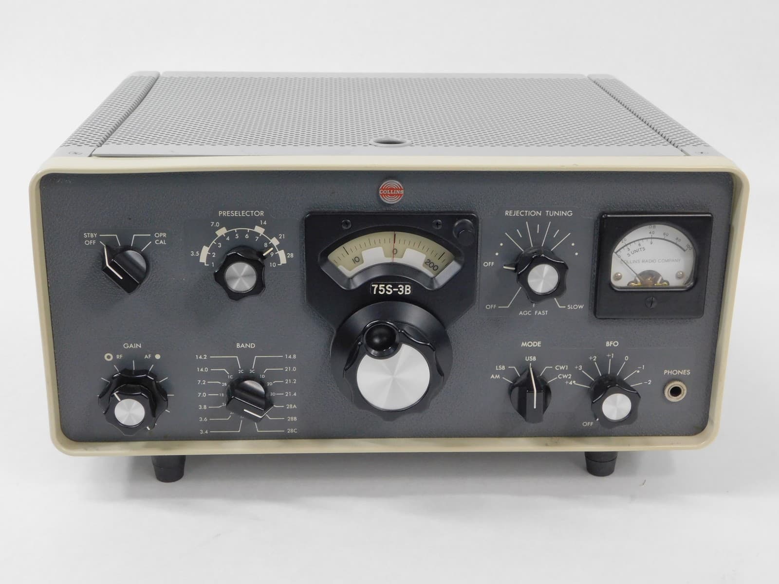 Collins 75S-3B RE Vintage Ham Radio Receiver (SN 30448, AM is OK, weak SSB RX) 2