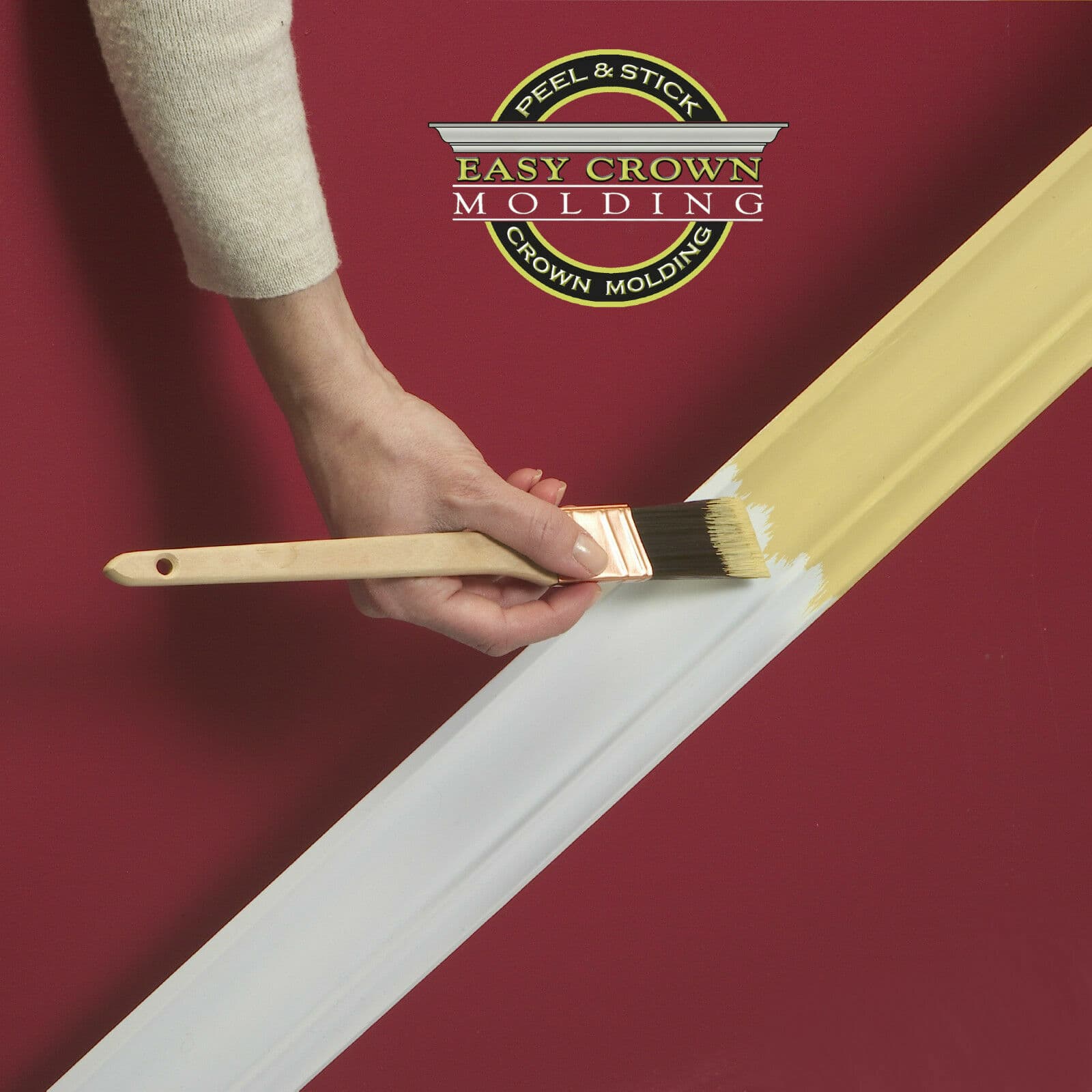 Peel & Stick Easy Crown Molding - 200' room Kit -16 inside 4 outside corners 5