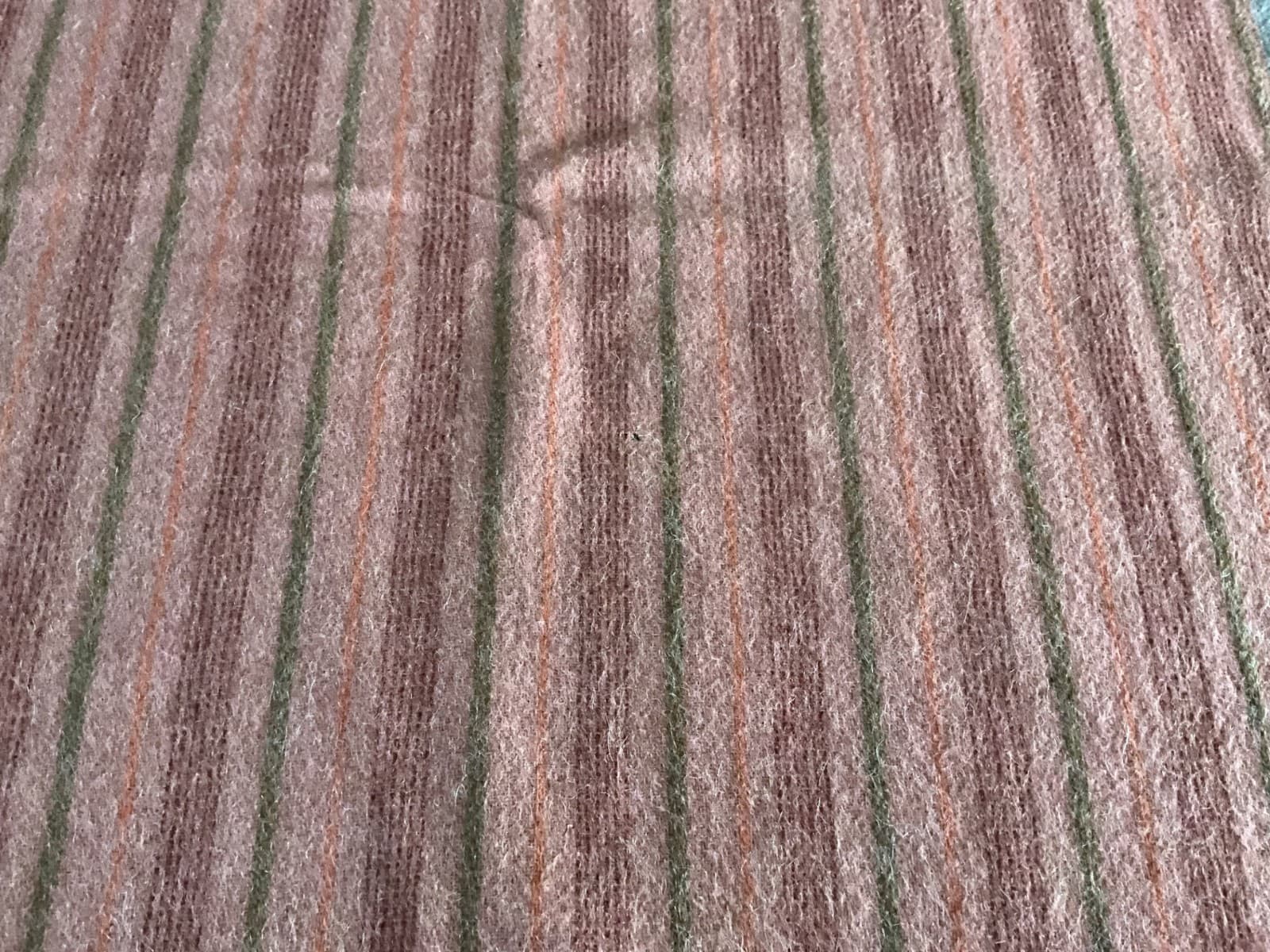 Native American Women's  Wool Rose Striped Knoted Fringe Dance Shawl 2