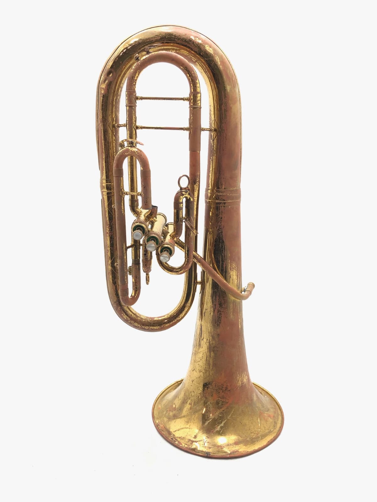 King Musical Instruments 628 Brass 3-Valve Euphonium w Case, No Mouthpiece 2