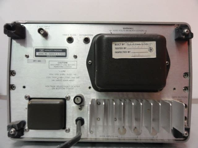 Hewlett Packard 1743A Oscilloscope (100 mHz) w/ Opt 001 - *Untested* 5