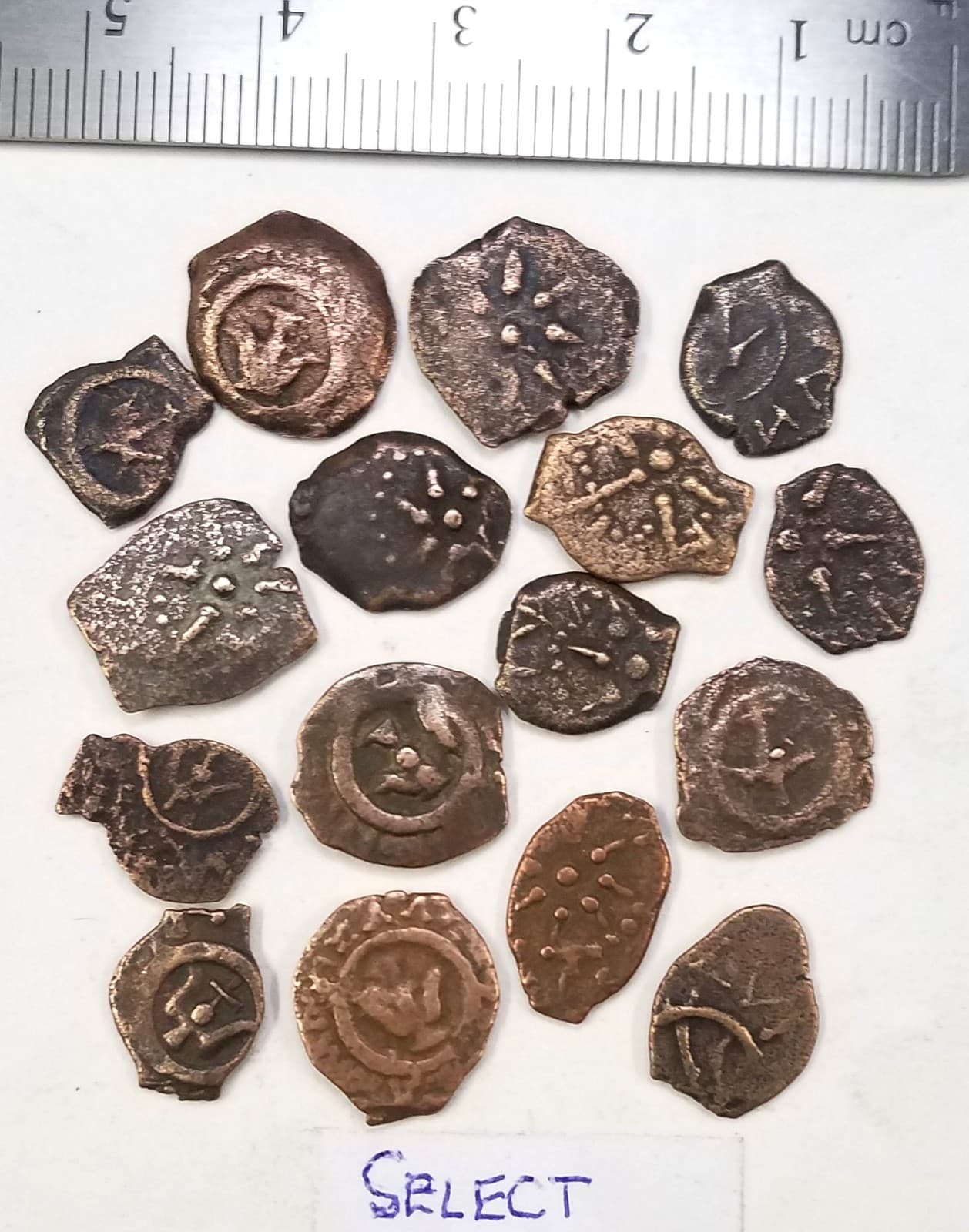 Two Unique Widow's Mite: Judean Prutah from the Hasmonean Dynasty - (SELECT) 2