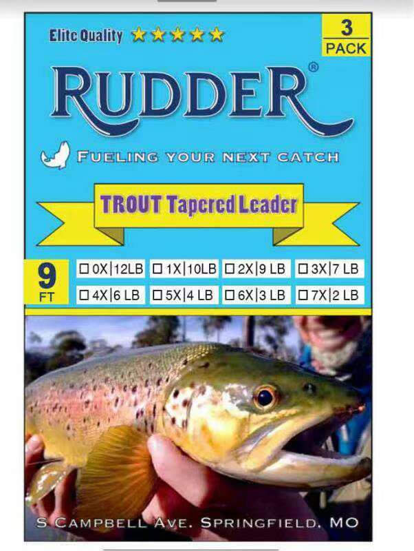 3 PCs Lures Pro Fly Fishing Tapered Leader 7.5 FT 9 FT with loops