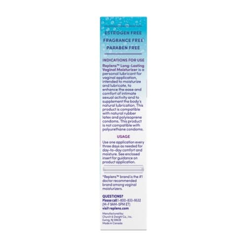 Replens Long Lasting Vaginal Moisturizer 14 Applications - 35g Ea (Pack of 3) 5