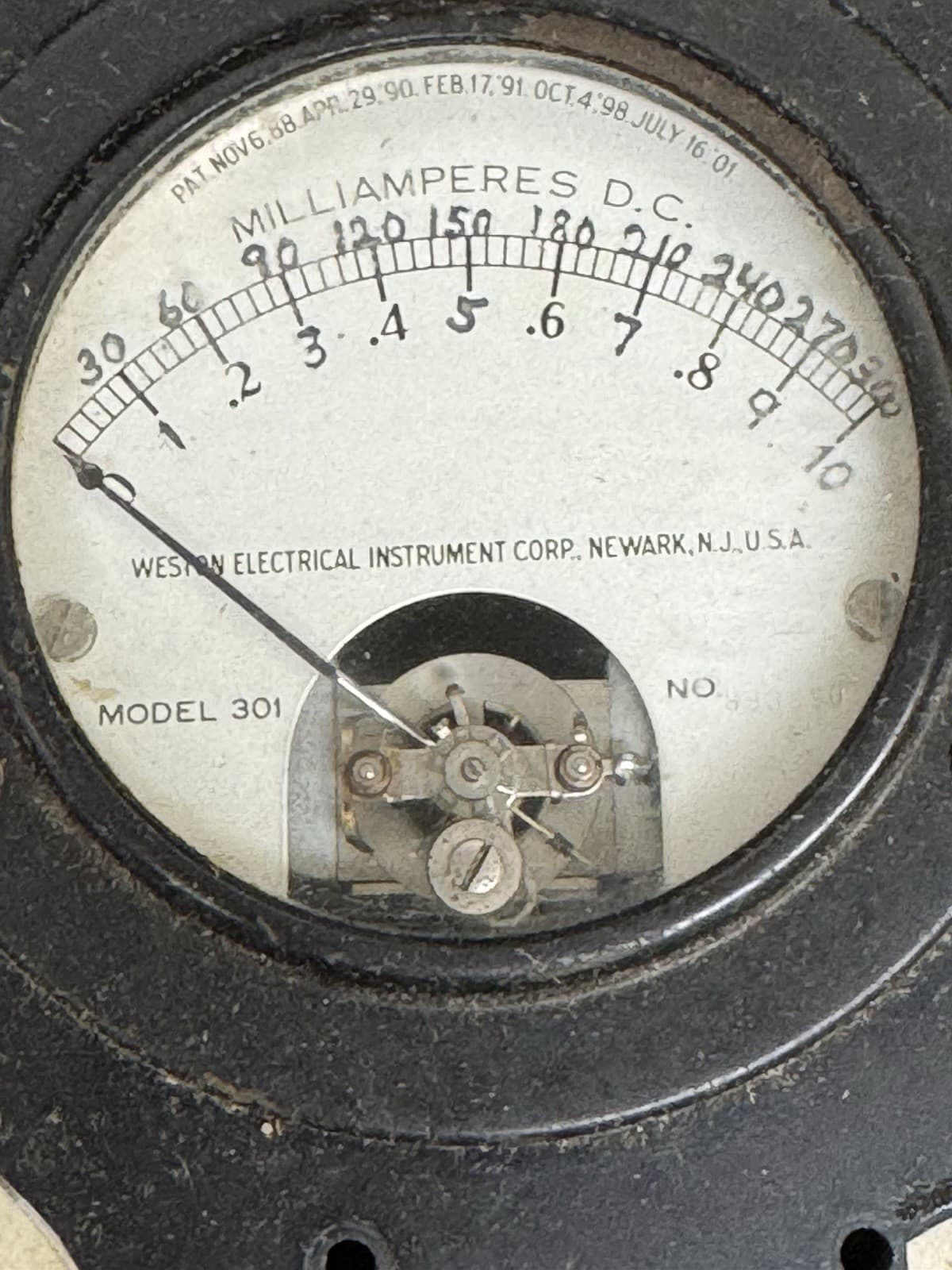 Vintage Home-Made Electronics Tester Western Electric 301 Ammeters 6