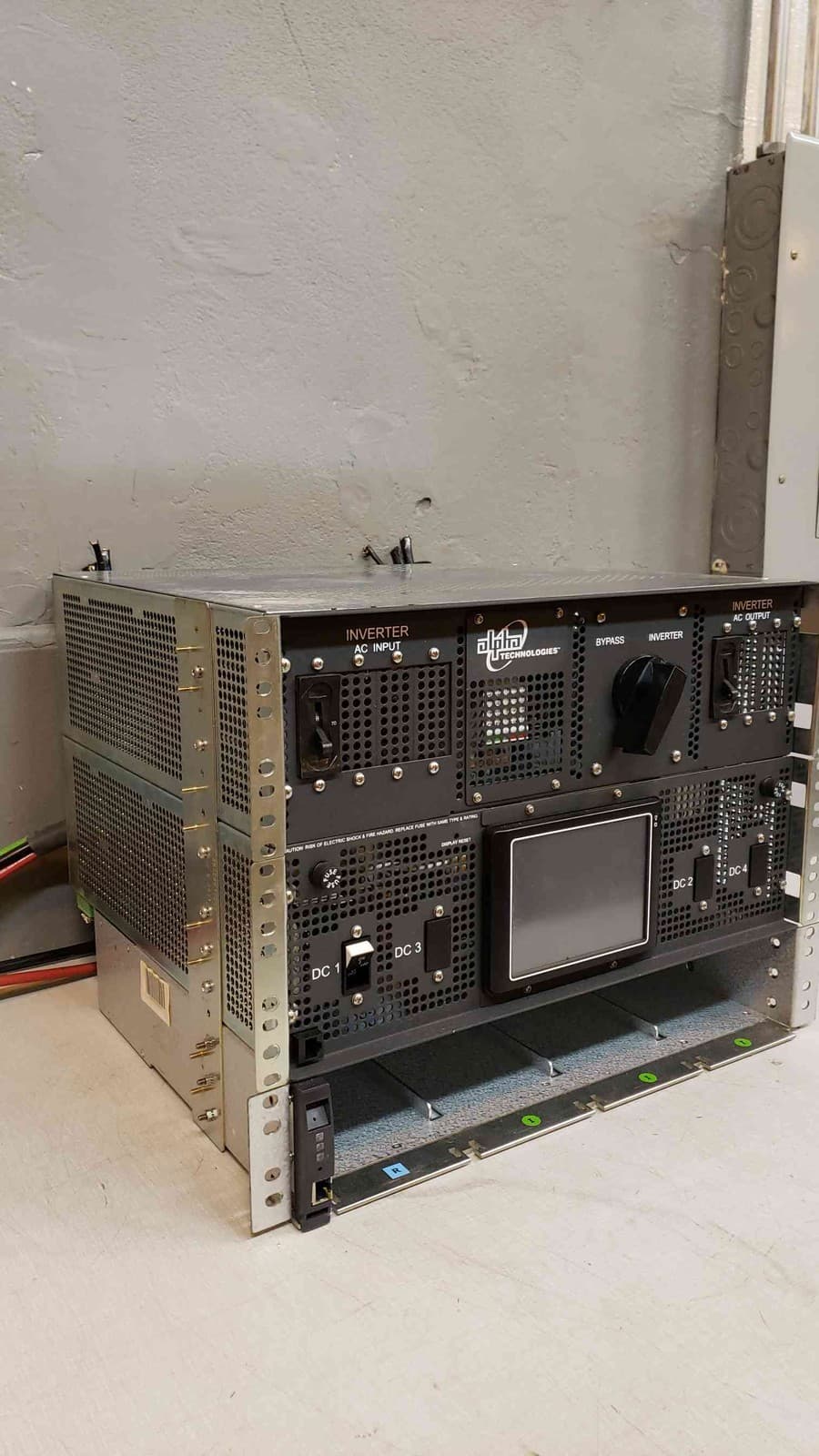 Alpha Technologies Rack Mount AC Rectifier INVERTER AMPS24-1-4.5-H1 MBS(Q17016) 3