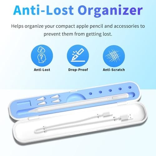 Stylus Pen for iPad 2018-2025, 15 Mins Fast Charge for Apple Pencil 1- White 4