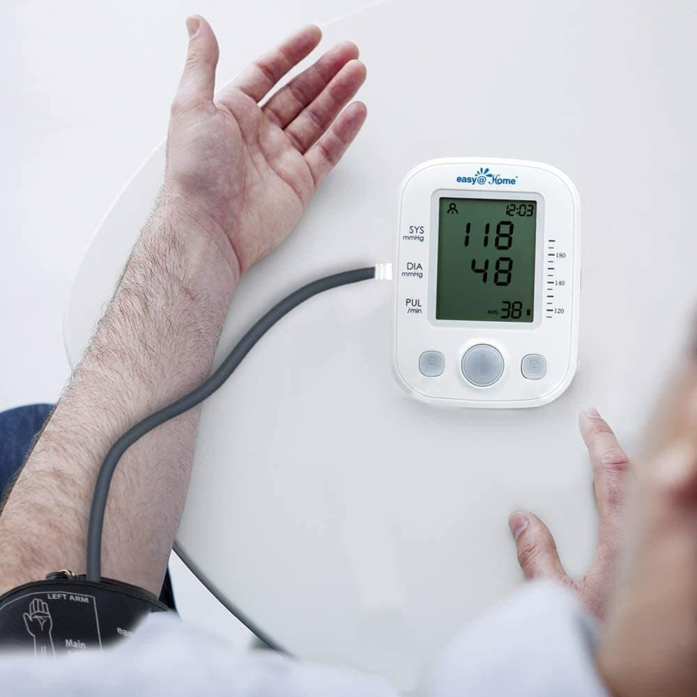 Easy@Home Digital Blood Pressure Monitor EBP‑020 – Upper Arm + Dual‑User Memory 5