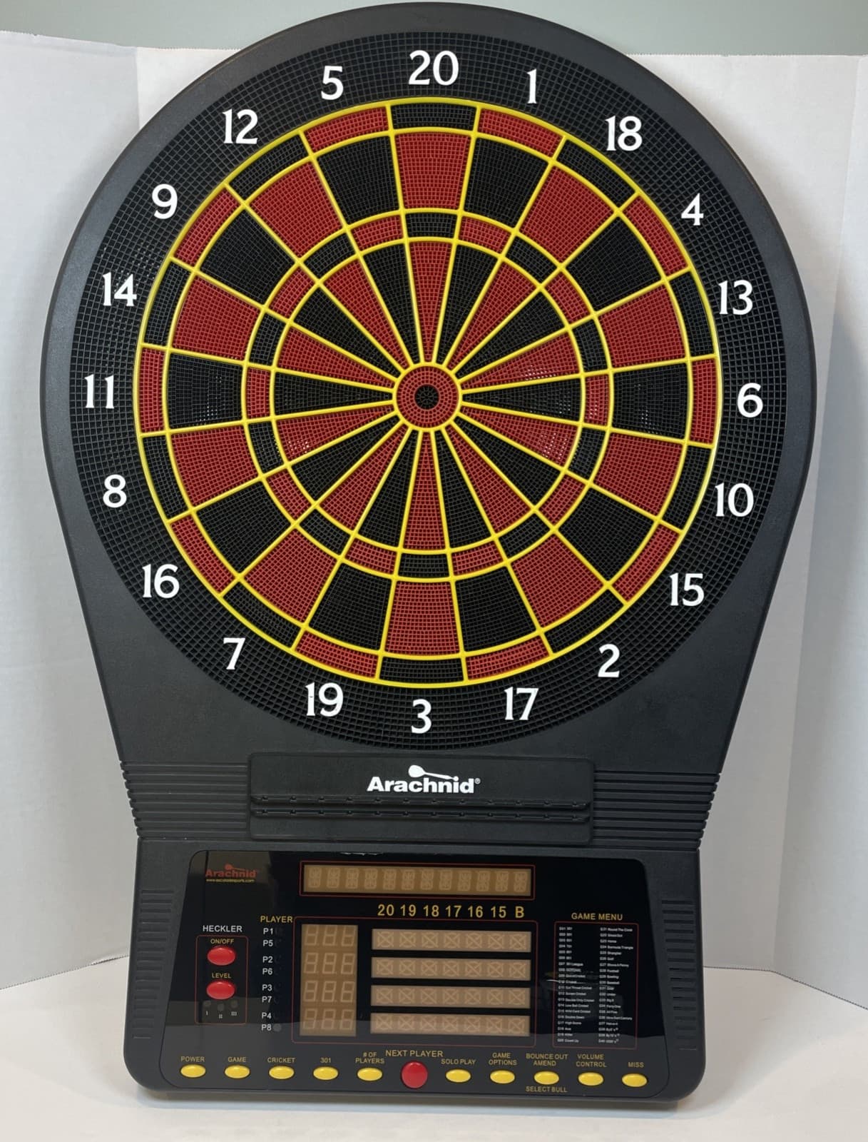 Arachnid E800ARA Cricket Pro Electronic Dartboard Dart Game Up to 8 Players