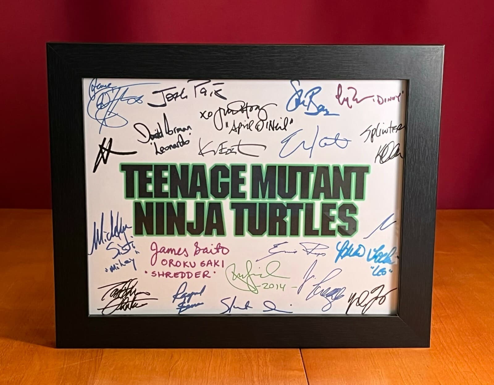 Teenage Mutant Ninja Turtles 1990 Title Card Cast-Signed - Autograph Reprints 3