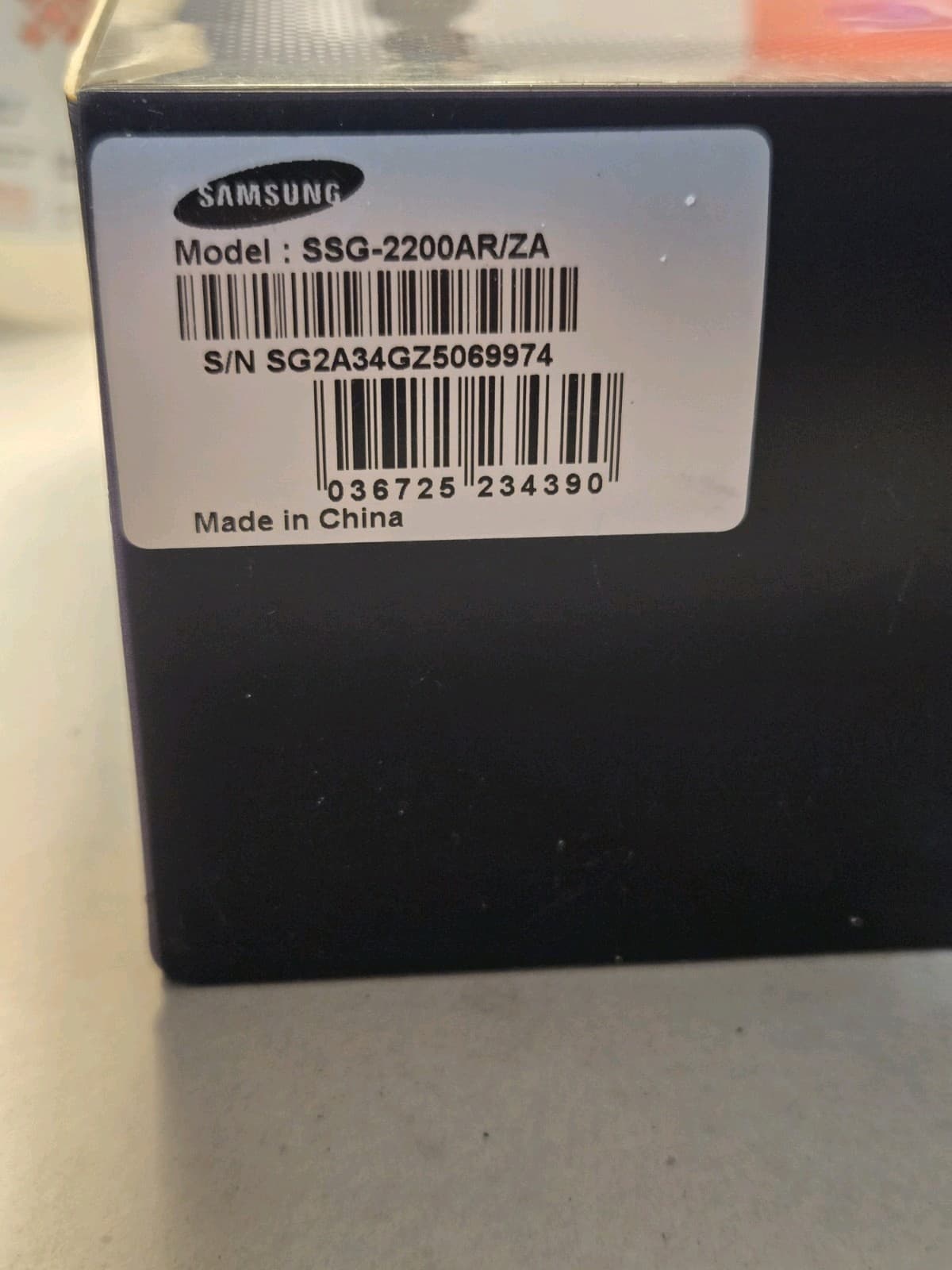 Samsung 3D Active Glasses  SSG-2200AR New In Box Red And Black 3