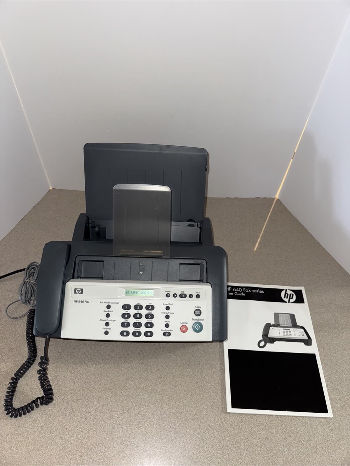 HP 640 Fax Plain Paper Inkjet Quality Fax, With Manual Tested Works(Read)