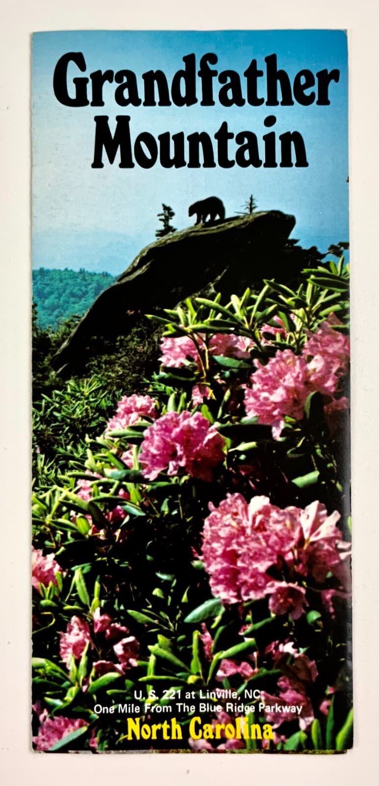 1970s Grandfather Mountain Blue Ridge North Carolina Vintage Travel Brochure