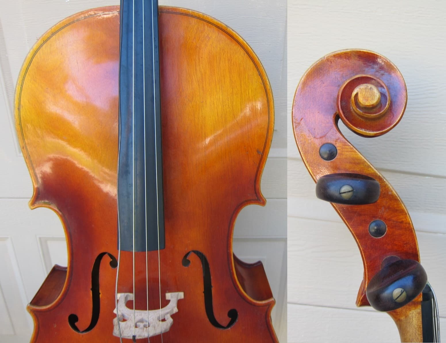 1961 SCHERL & ROTH 3/4  CELLO ,COPY OF STRAD. GERMANY MADE, BOW,CASE 3