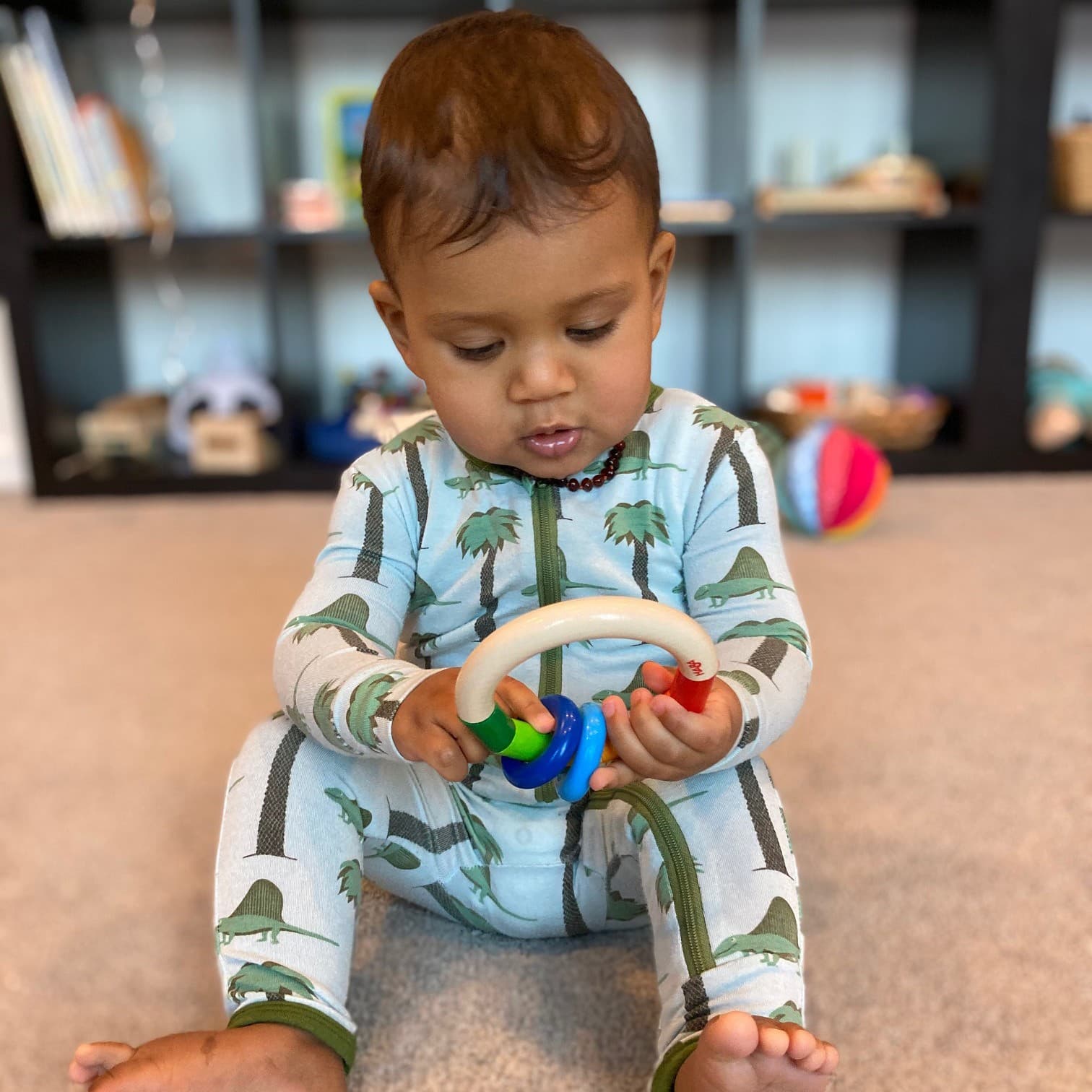 HABA Kringelring Wooden Baby Rattle Clutching Toy & Teether (Made in Germany) 4