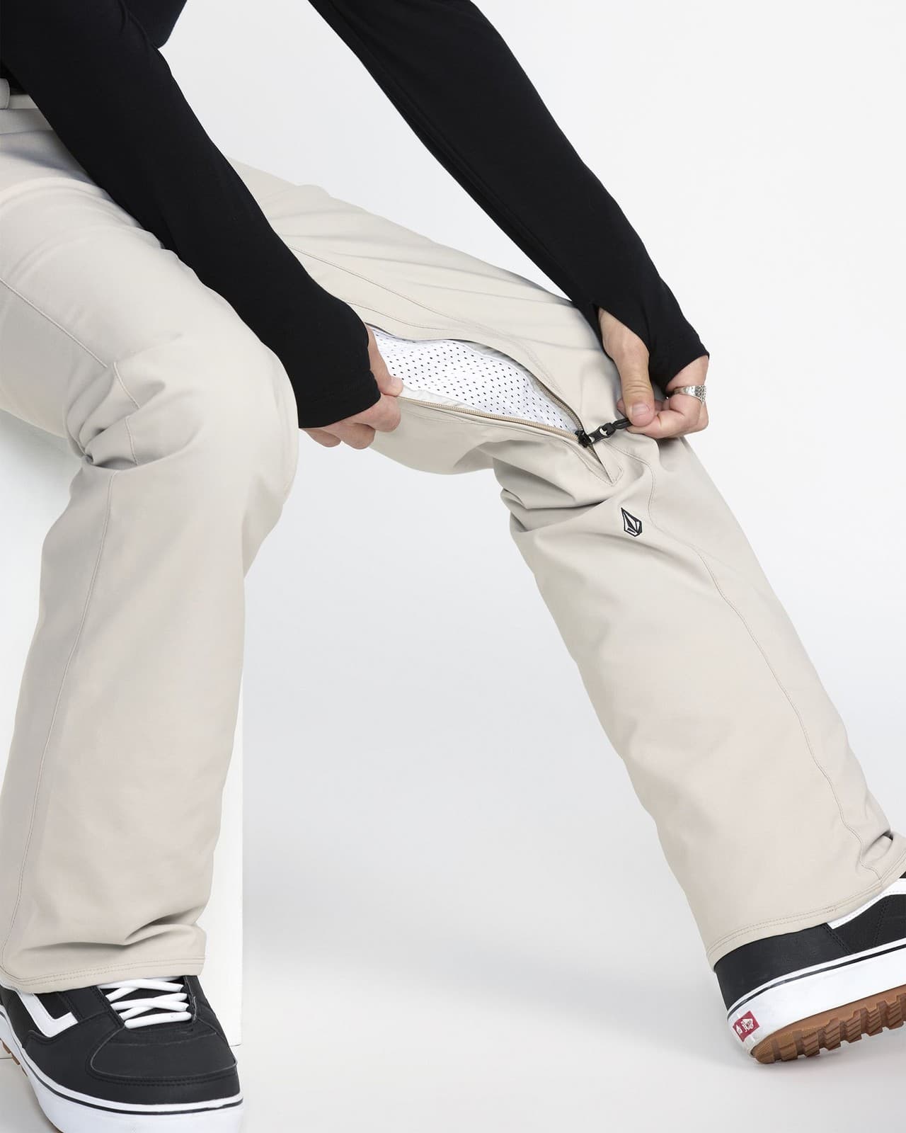 Volcom Freakin Chino Men's Snow Pants, Stone, Large 6