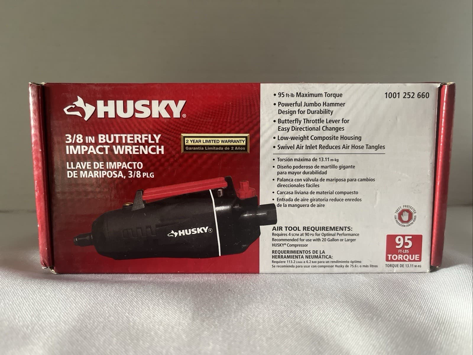 Husky 3/8 in. Butterfly Impact Wrench H4410 NEW