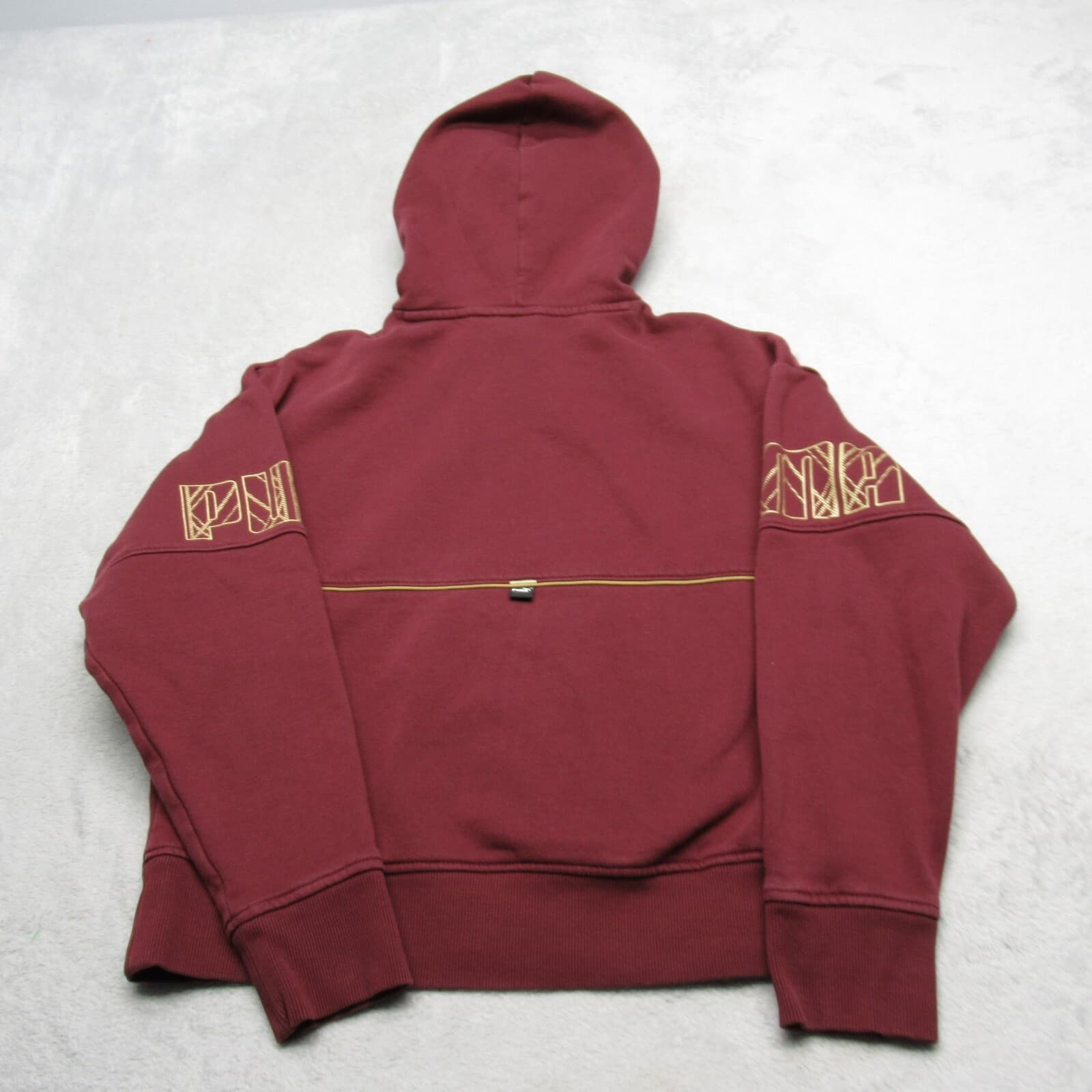 Puma Hoodie Youth Medium Purple PowerDeco Pocket Fleece Pullover Sweatshirt READ 3