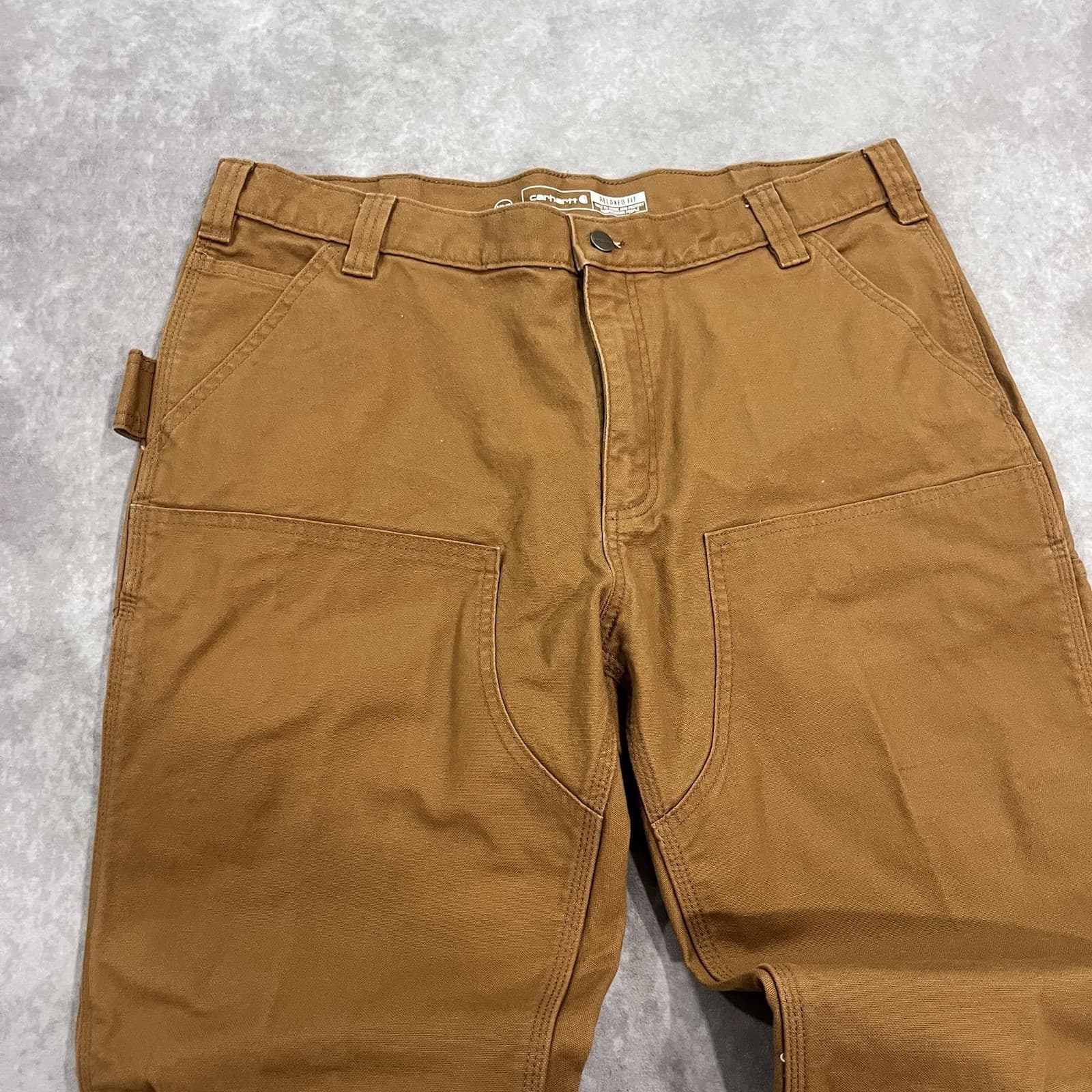 Carhartt BN3340-M Rugged Flex Relaxed Fit Duck Double Front Utility Work Pants 3