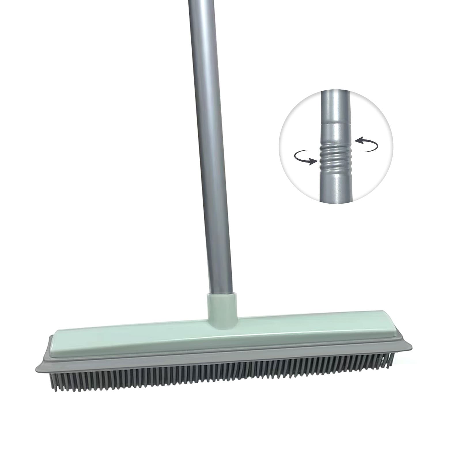 Pet Hair Removal Rubber Broom + Reusable Electrostatic Pet Hair Removal Glove 2