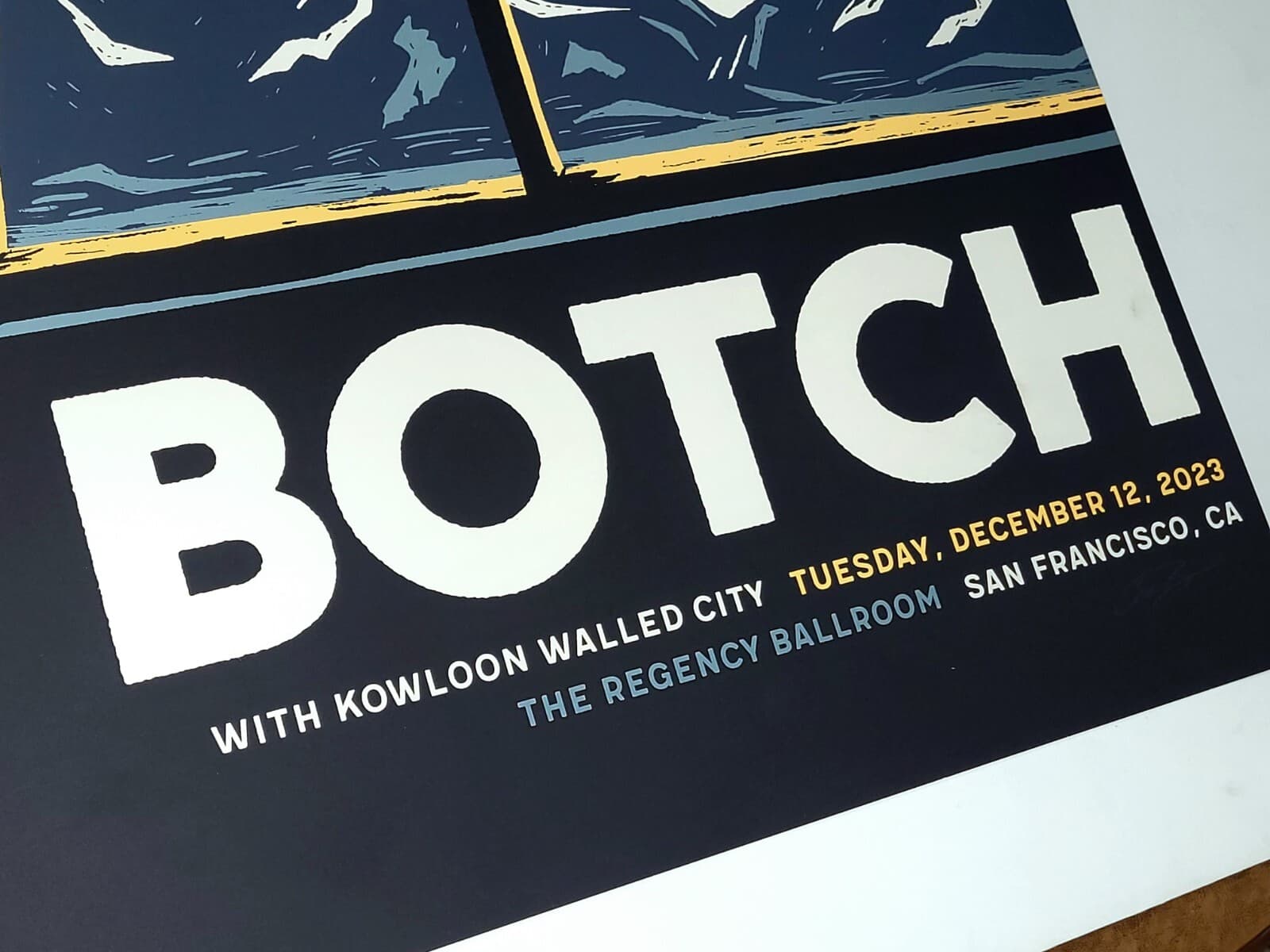 BOTCH BAND Poster San Francisco SIGNED OFFICIAL Print Regency Ballroom 2023 6