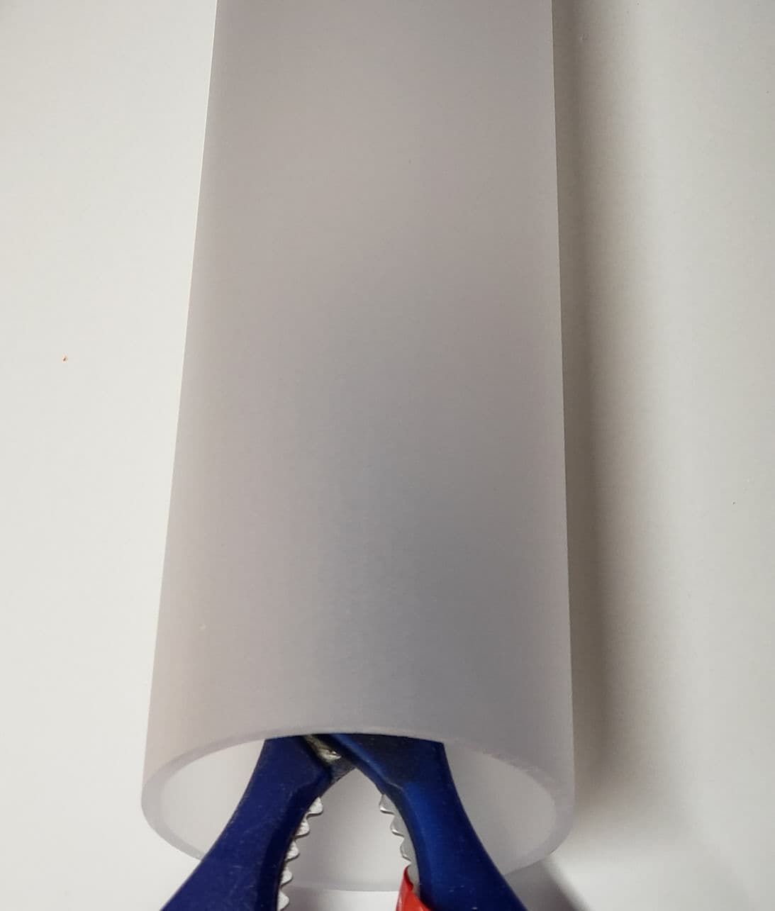 1 PC CLEAR FROSTED ACRYLIC PLEXIGLASS TUBE 3” OD 2 3/4" ID DIAMETER 8” INCH LONG 3