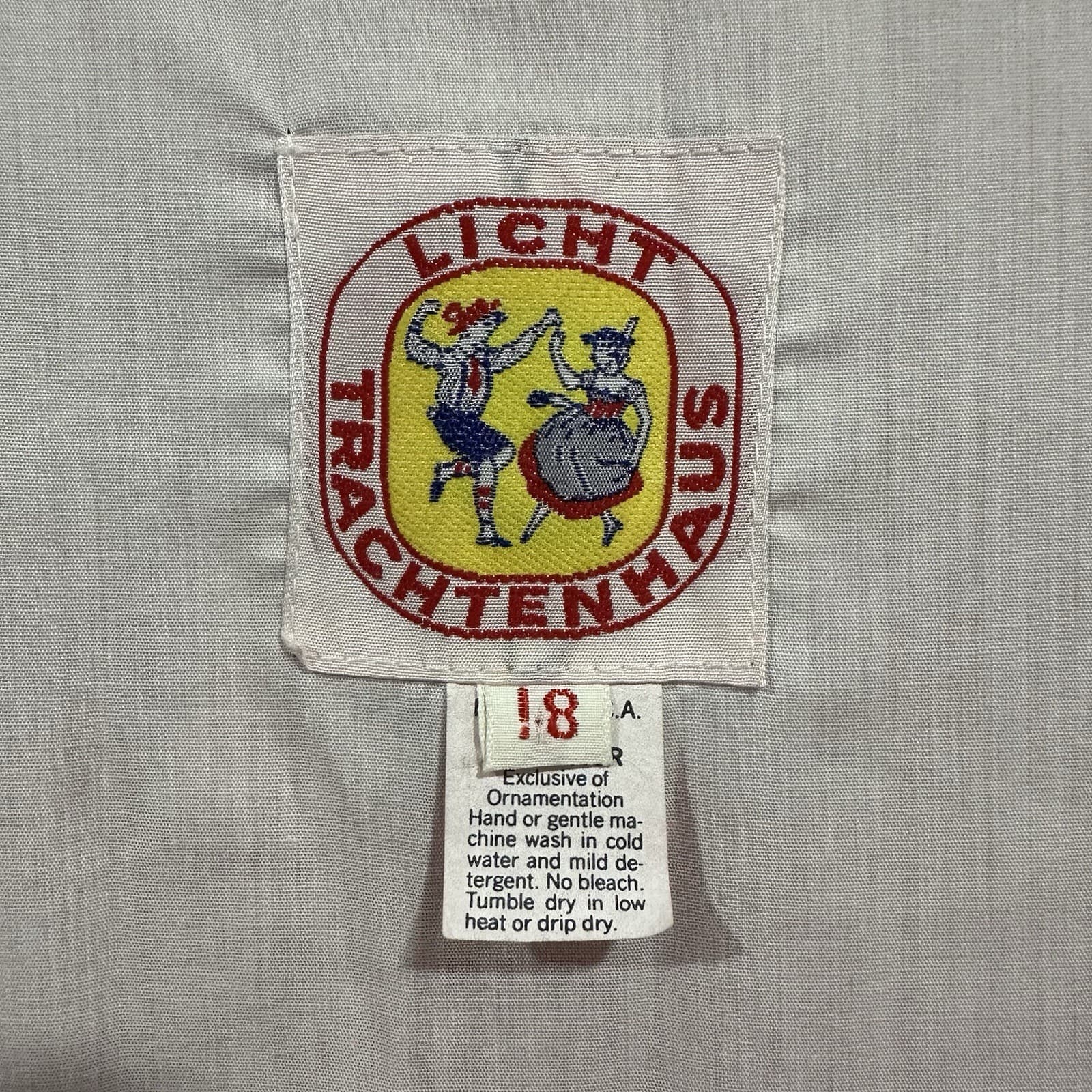 Light Trachtenhaus Embroidered Red Floral Dirndl Octoberfest  Sz 14 German Dress 4