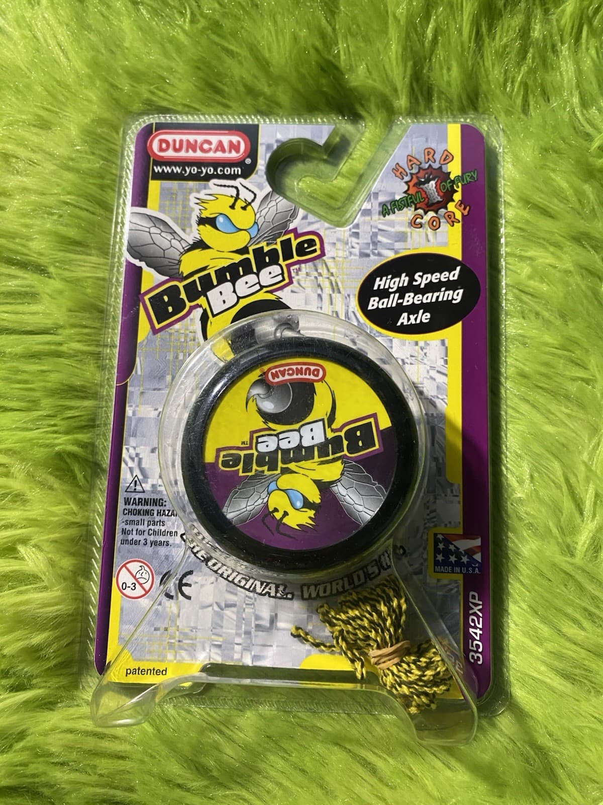 2002 RARE COLLECTABLE DUNCAN BUMBLE BEE YOYO HIGH SPEED BALL BEARING AXLE USA